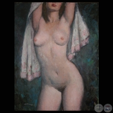 DESNUDO - Óleo de Federico Ordiñana